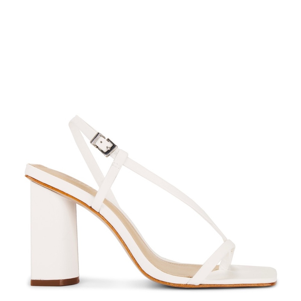 Schutz Heloise Block Heel in White